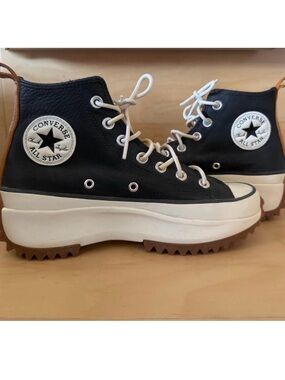 Converse Black & White Platform Lug-Sole Chuck Taylor All Star High Top Boots